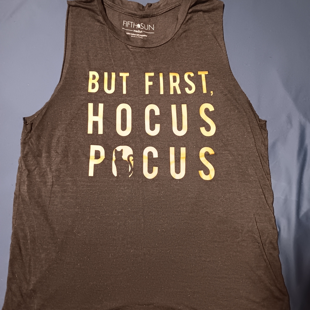 Fifth Sun Charcoal Hocus Pocus Sleeveless Top